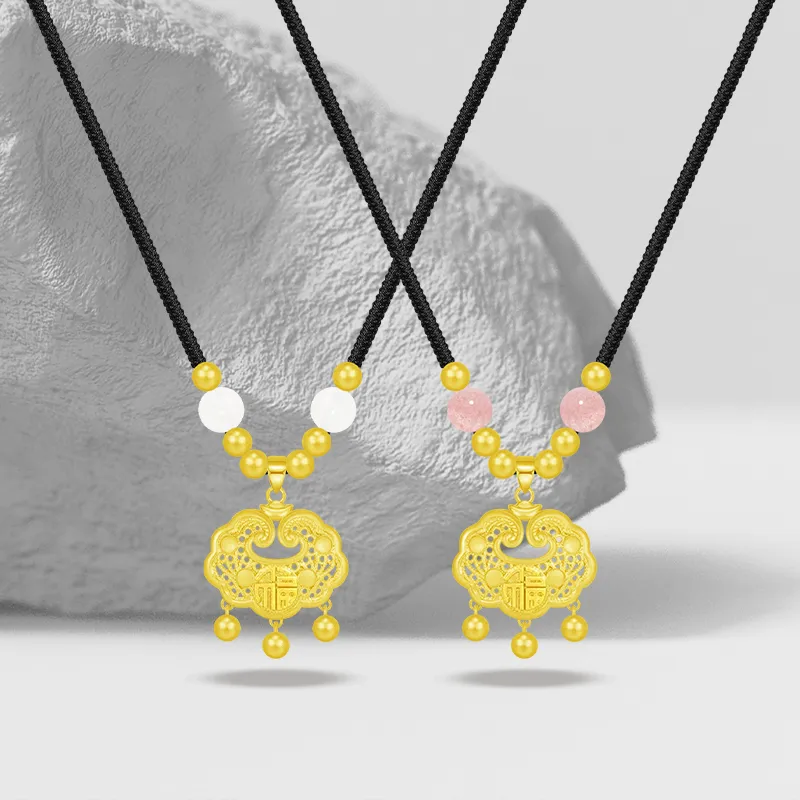 Cuz Strange Intention Strawberry Quartz Necklaces Unisex-1