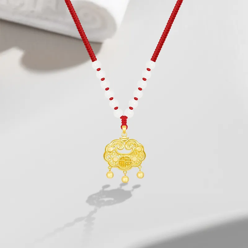 Cuz Strange Intention White Jade Bodhi Necklaces Unisex-1