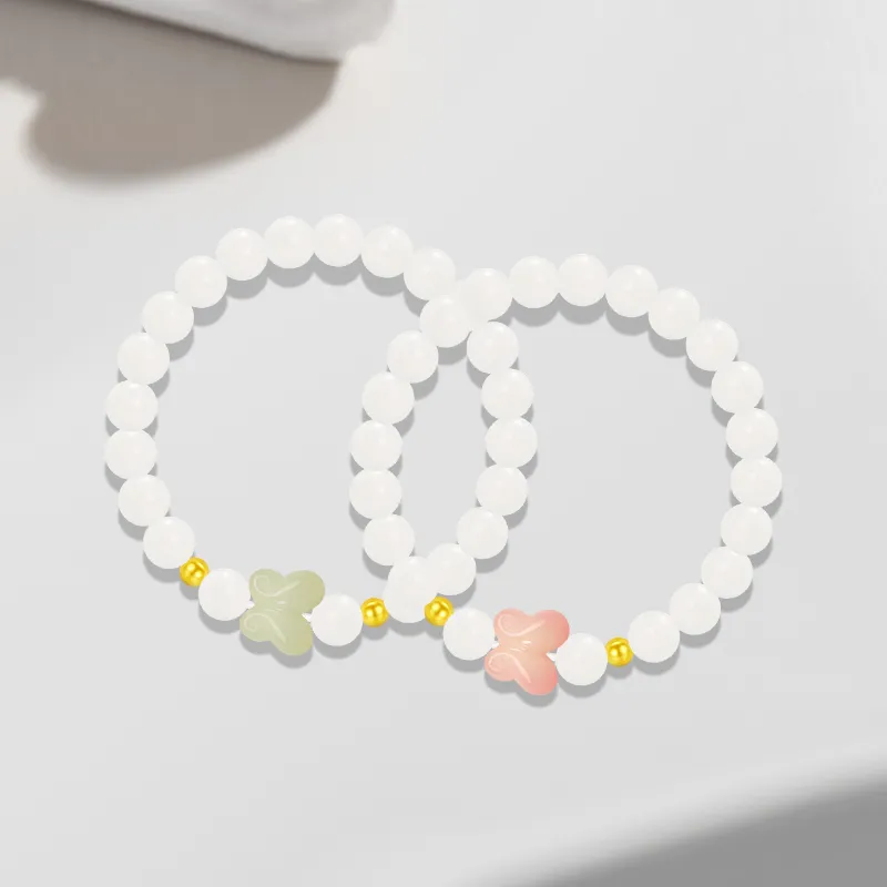 Cuz Strange Intention White Jade Bodhi Bracelets Unisex-4
