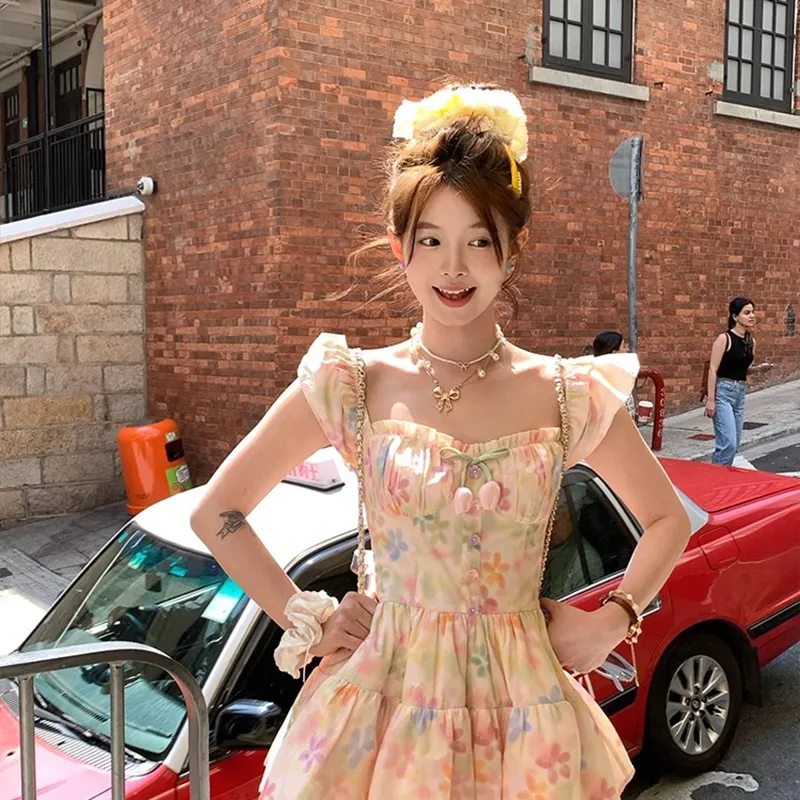 BEAUTIFUL CONFESSION Short Sleeved Dress Women's Pink-3