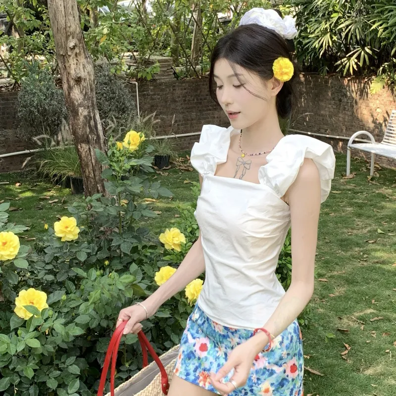 BEAUTIFUL CONFESSION Skirt Set Women's White-2