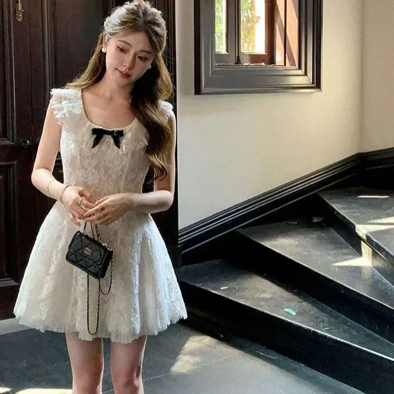 BEAUTIFUL CONFESSION Sleeveless Dress Women's White-3