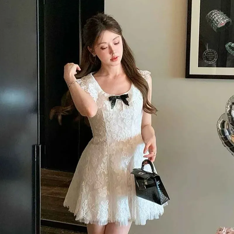 BEAUTIFUL CONFESSION Sleeveless Dress Women's White-2