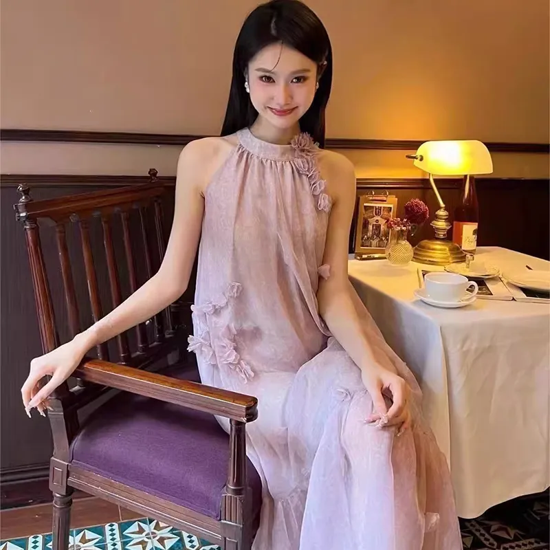 BEAUTIFUL CONFESSION Sleeveless Dress Women's Purple-3
