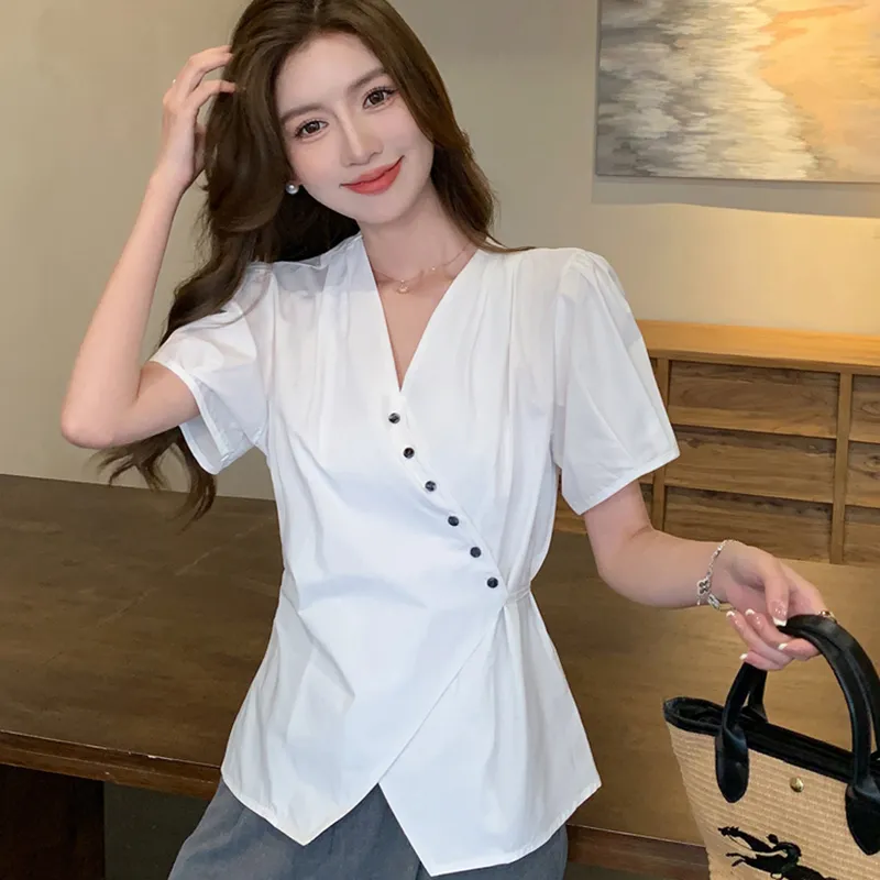 BEAUTIFUL CONFESSION Shirt Women's White-2