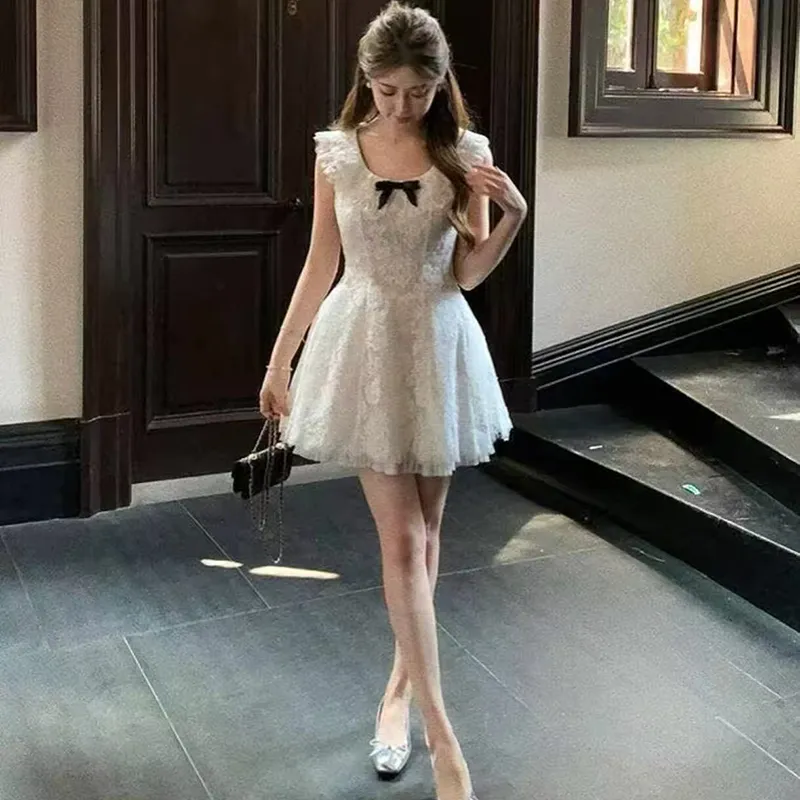 BEAUTIFUL CONFESSION Sleeveless Dress Women's White-4