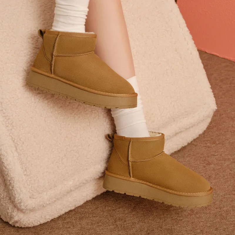 TOOMANYSHOES Short Warm Snow Boots Women's-5