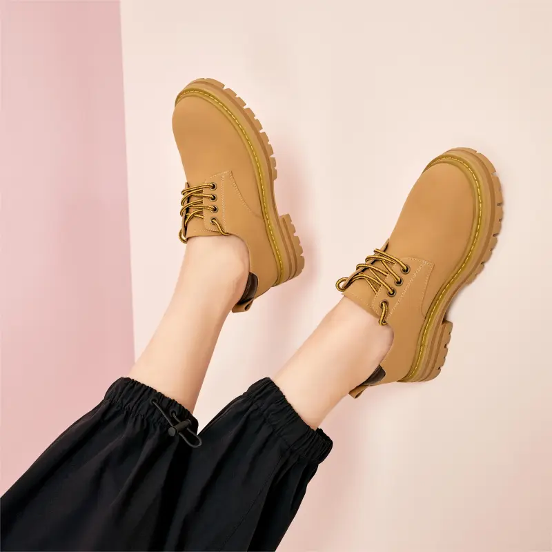 TOOMANYSHOES Outdoor Casual Single Shoes Women's Yellow-4