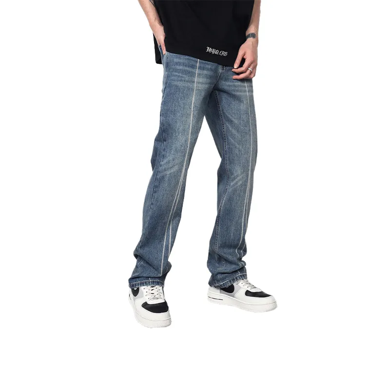 JIELNSELN Jeans Unisex Blue JKQM T8909-5
