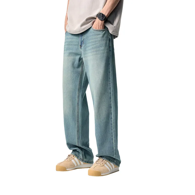 JIELNSELN Jeans Unisex H2 NB078 Light Blue-2