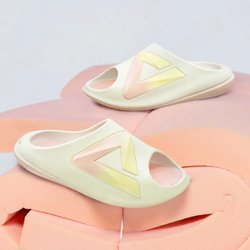 PEAK Very Small Fat Drag Quiet Slip-Resistant Abrasion-Resistant Slide Slippers Unisex Peach Blossom Garden-6