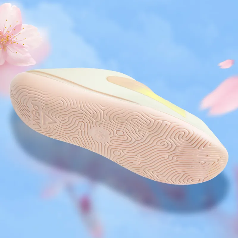 PEAK Very Small Fat Drag Quiet Slip-Resistant Abrasion-Resistant Slide Slippers Unisex Peach Blossom Garden-4