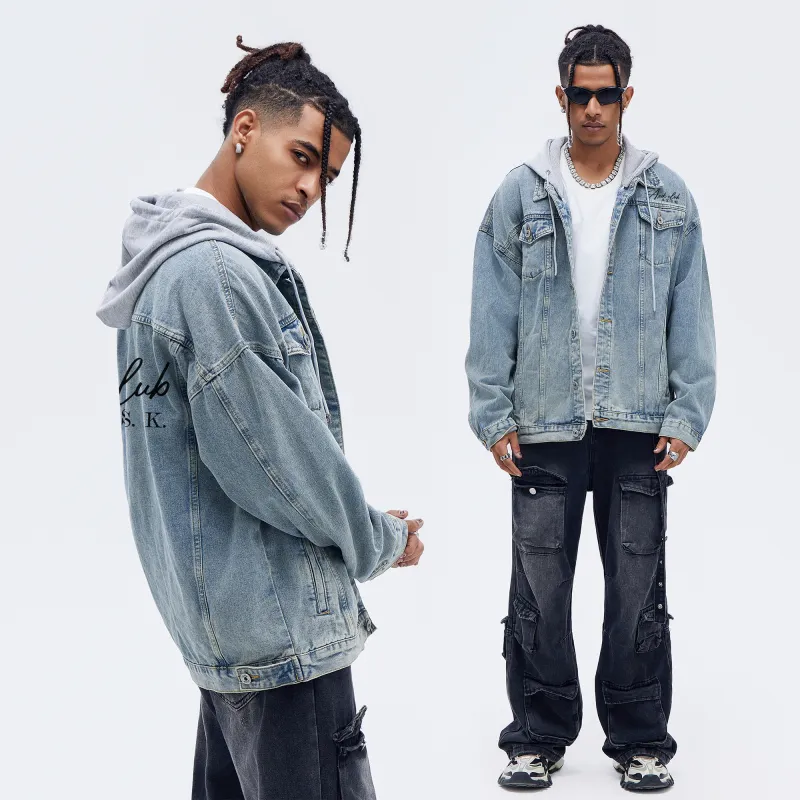 A.X.S.K Denim Jackets Unisex-23