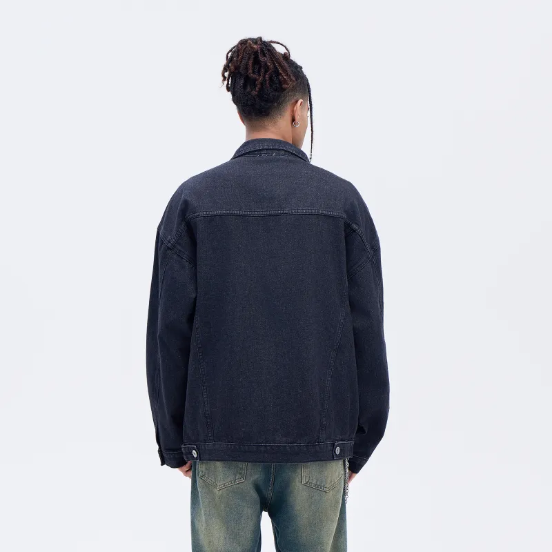 A.X.S.K Denim Jacket Unisex Comes With Short Sleeved Shirt-5