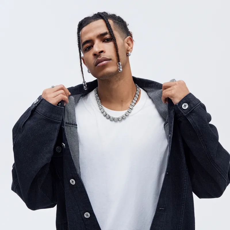 A.X.S.K Denim Jacket Unisex Comes With Short Sleeved Shirt-2