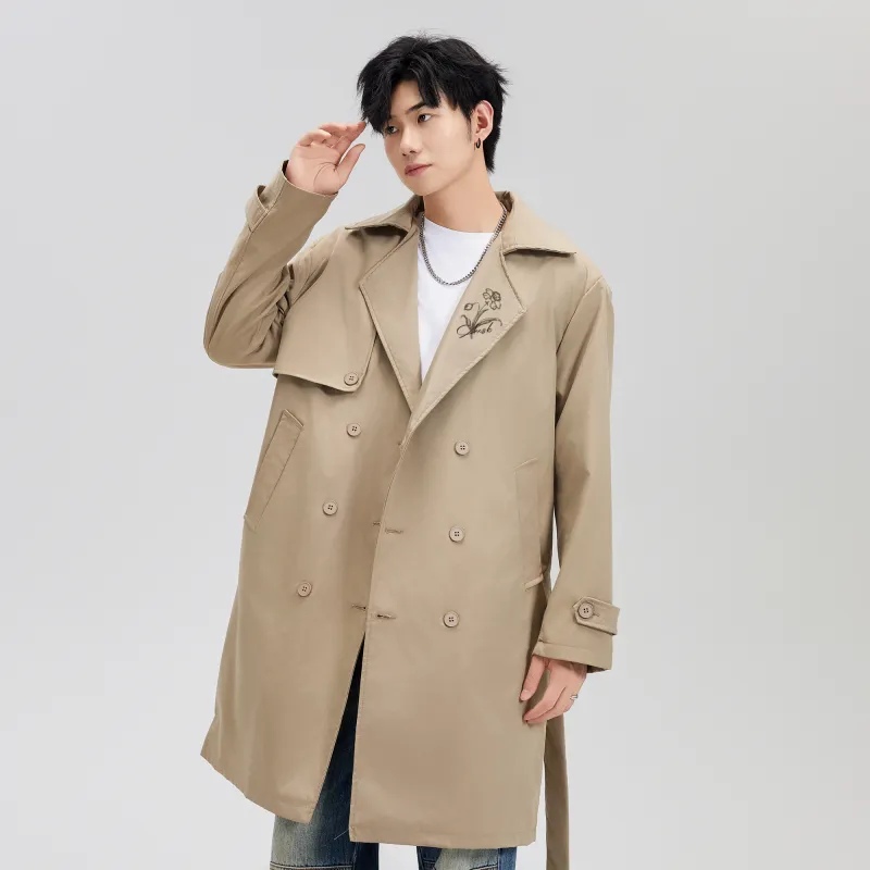 A.X.S.K Trench Coats Unisex-11