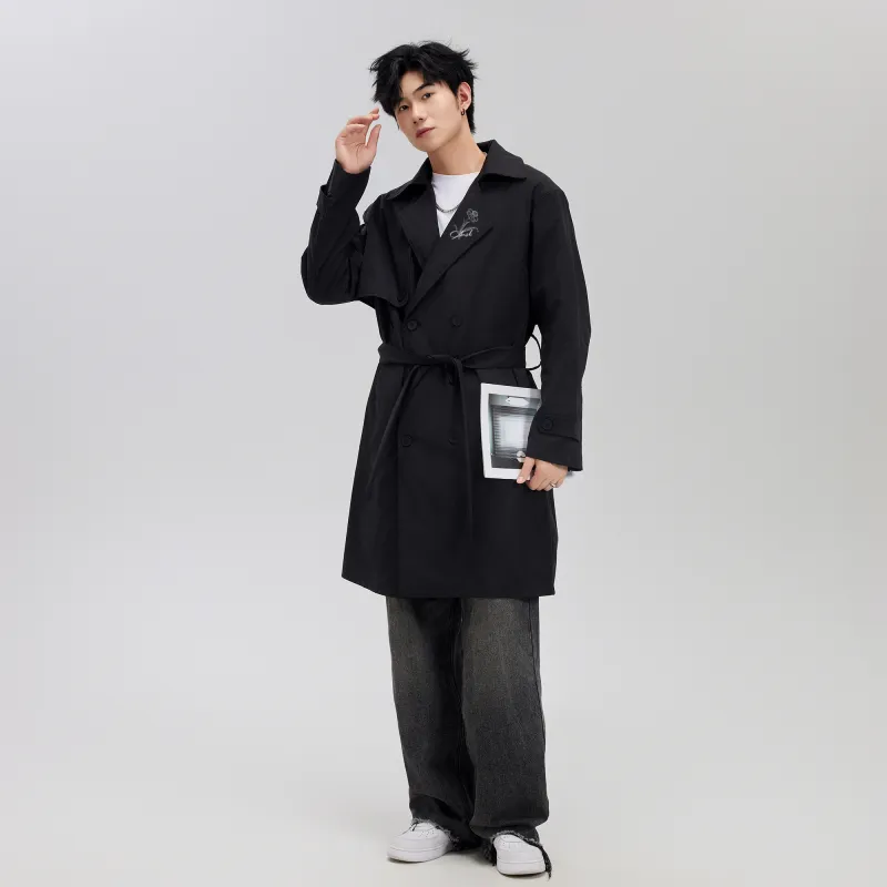 A.X.S.K Trench Coats Unisex-7