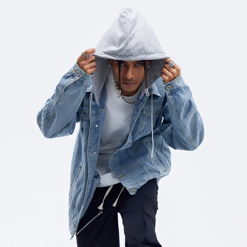A.X.S.K Denim Jackets Unisex-17
