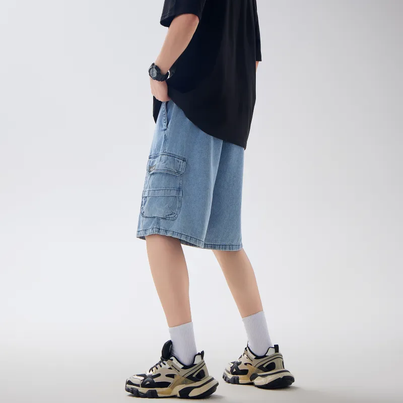 A.X.S.K Denim Shorts Unisex-12