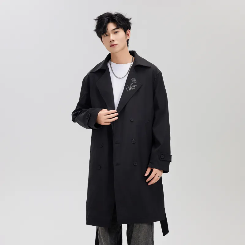 A.X.S.K Trench Coats Unisex-5