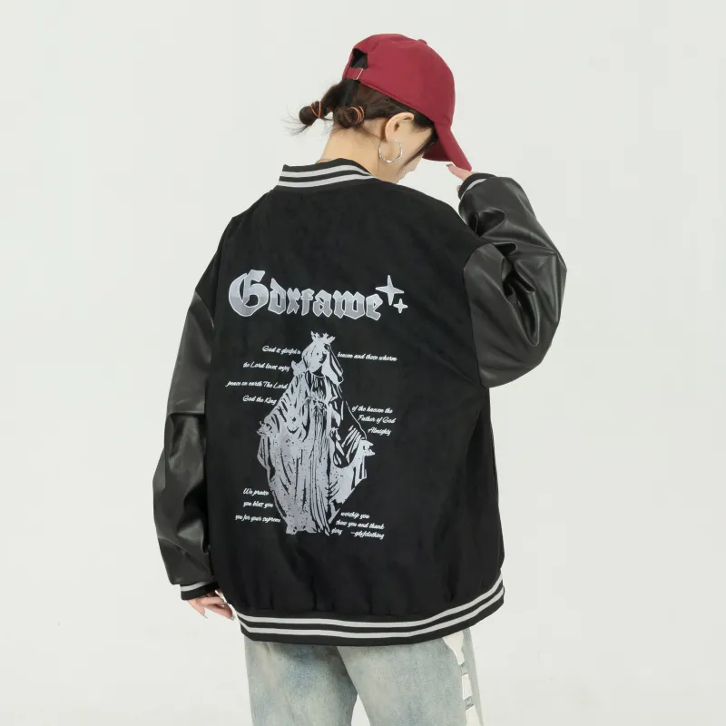 A.X.S.K x GDXF Baseball Jacket Unisex-9