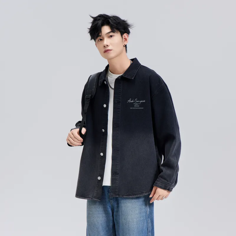 A.X.S.K Denim Jacket Unisex Black-4