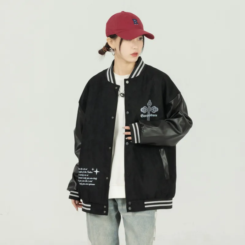 A.X.S.K x GDXF Baseball Jacket Unisex-4