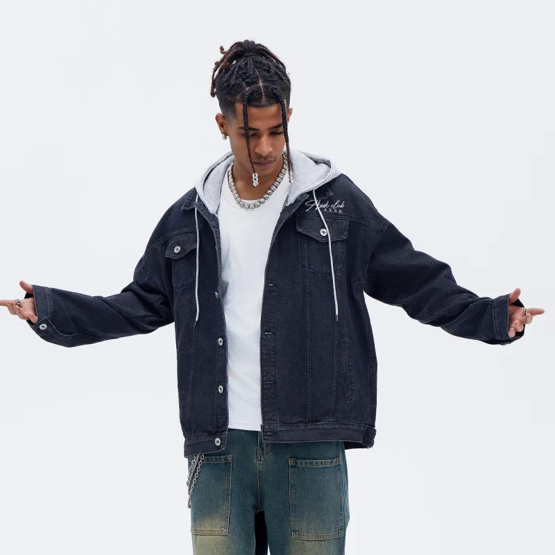 A.X.S.K Denim Jackets Unisex-5