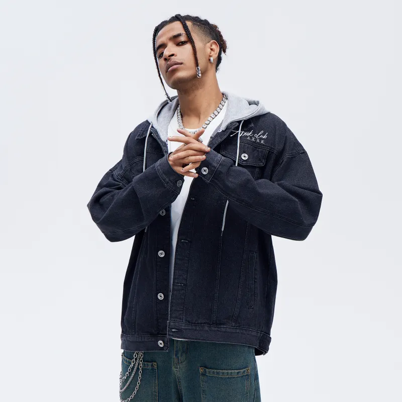A.X.S.K Denim Jackets Unisex-4