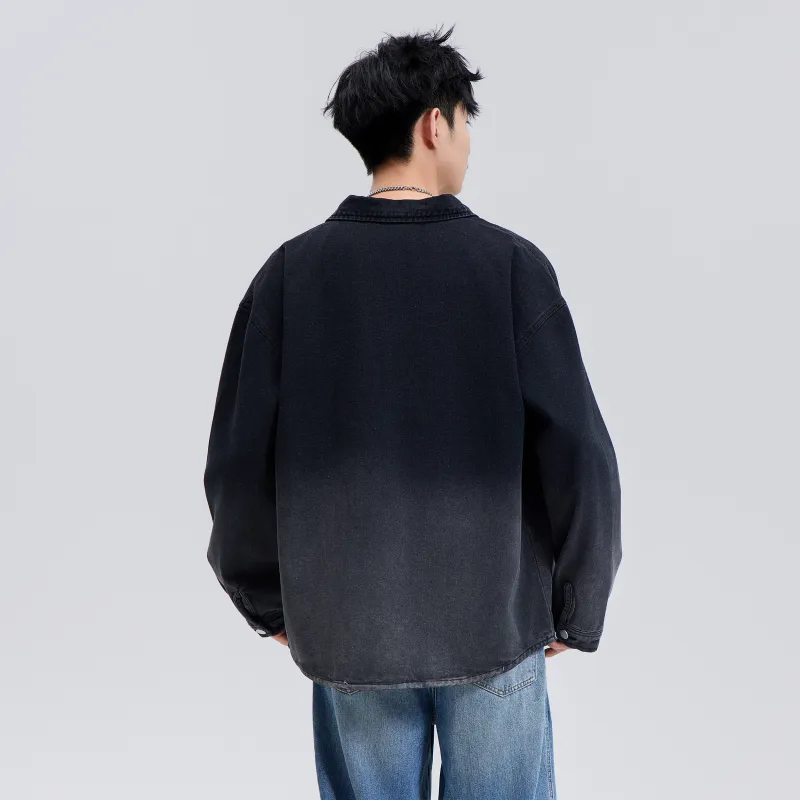 A.X.S.K Denim Jacket Unisex Black-6