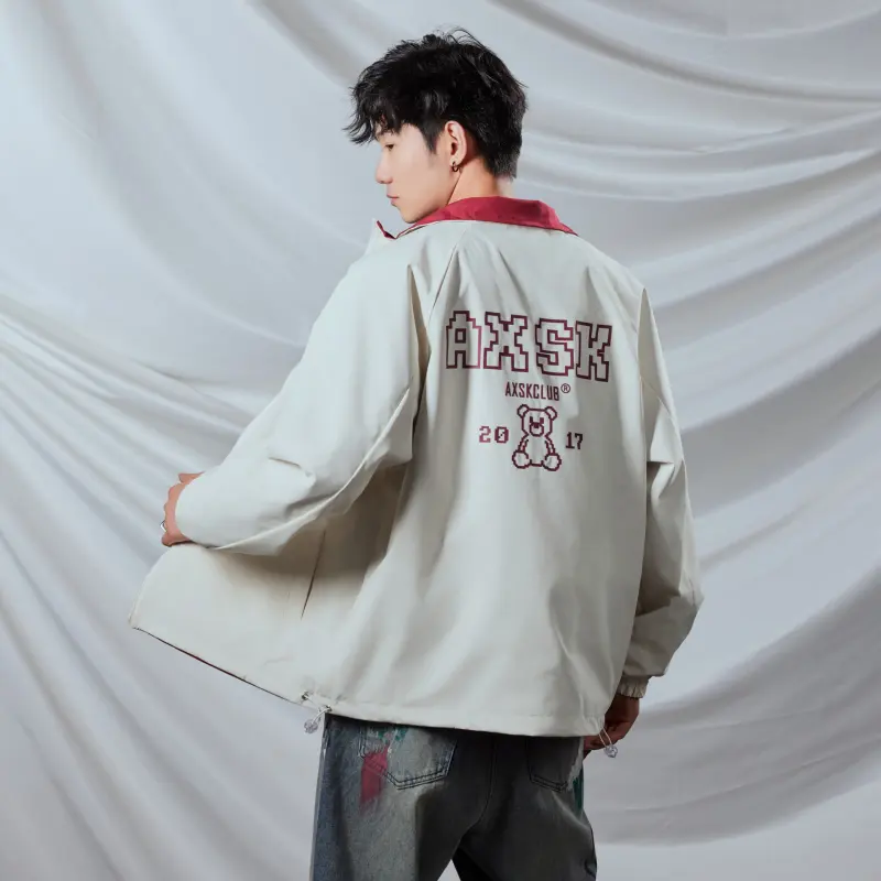 A.X.S.K Jackets Coats Unisex Black-22