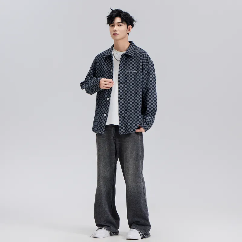 A.X.S.K Denim Jacket Unisex Black-13