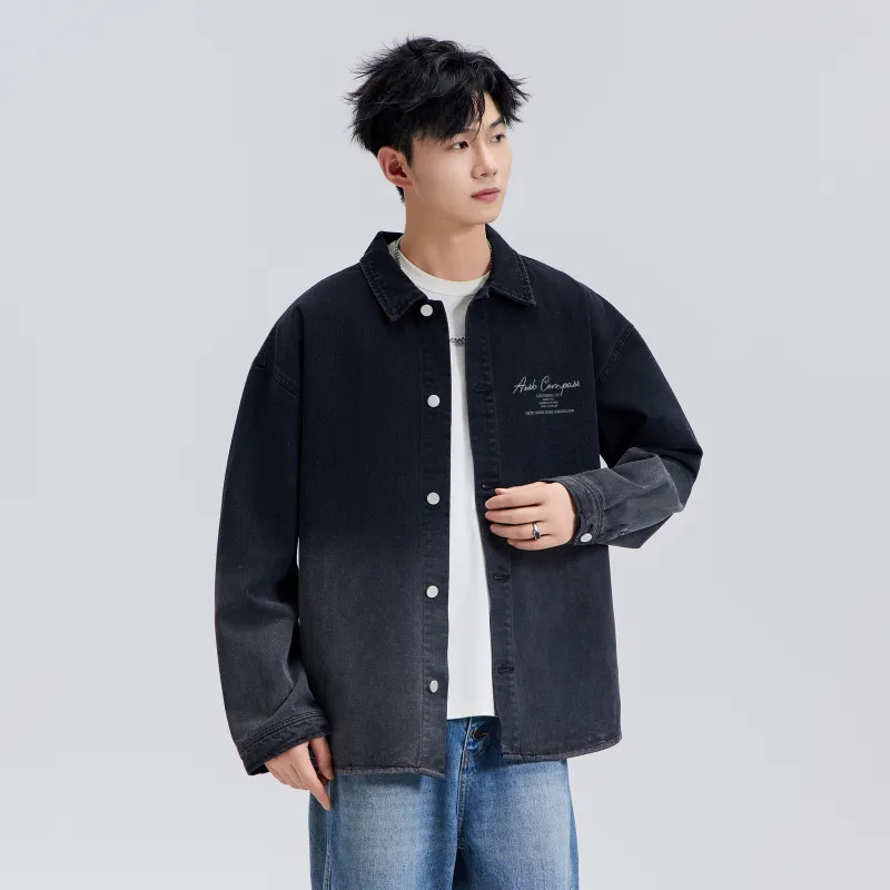 A.X.S.K Denim Jacket Unisex Black-3