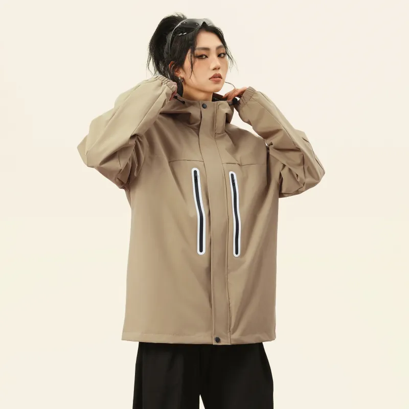 A.X.S.K Windbreaker Jacket Unisex Black-22