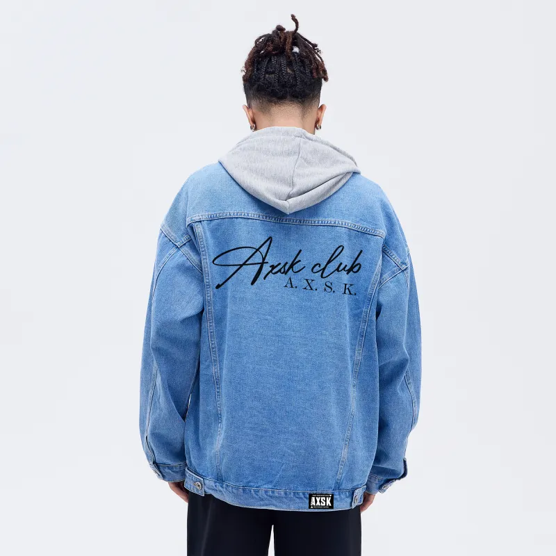 A.X.S.K Denim Jackets Unisex-13
