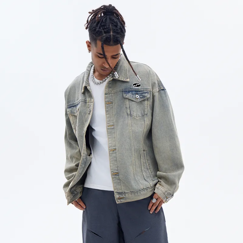 A.X.S.K Denim Jacket Unisex Comes With Short Sleeved Shirt-28