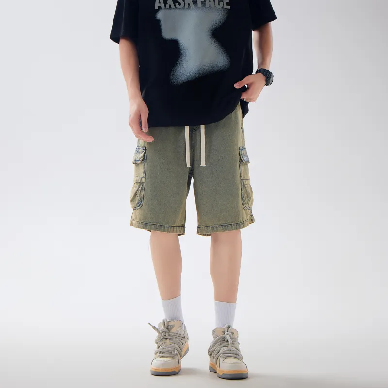 A.X.S.K Denim Shorts Unisex-3