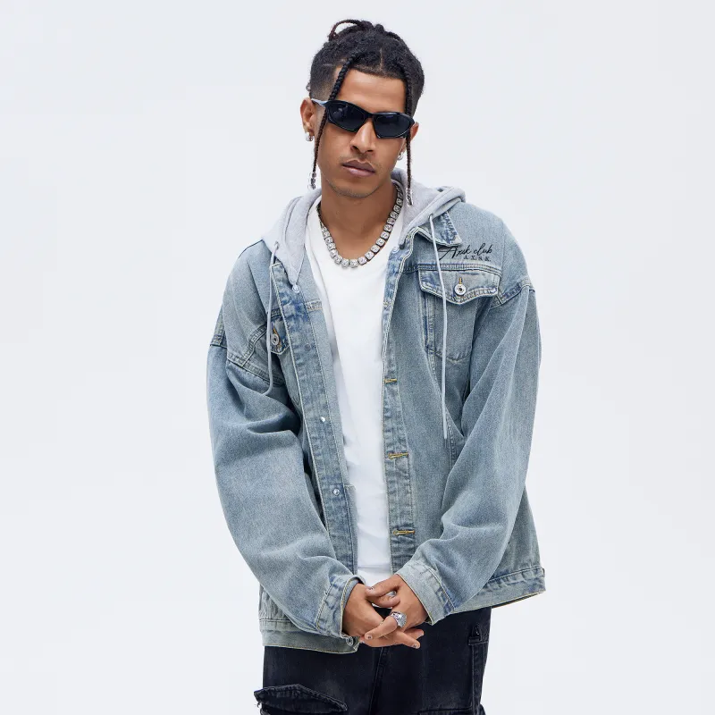 A.X.S.K Denim Jackets Unisex-25