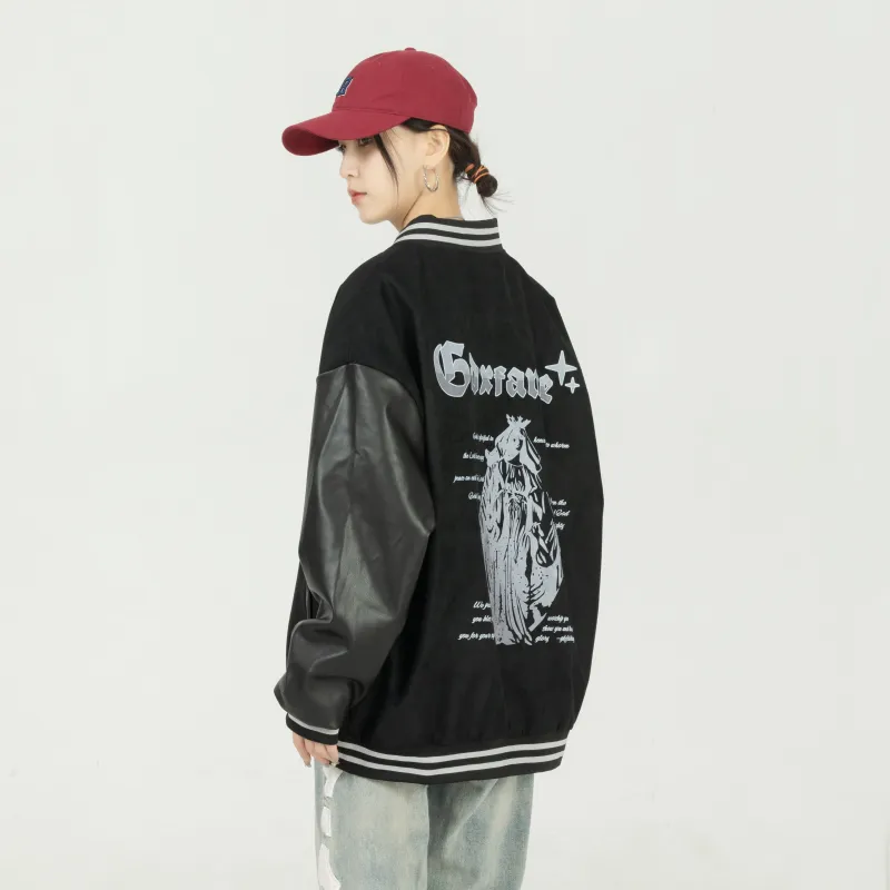 A.X.S.K x GDXF Baseball Jacket Unisex-7