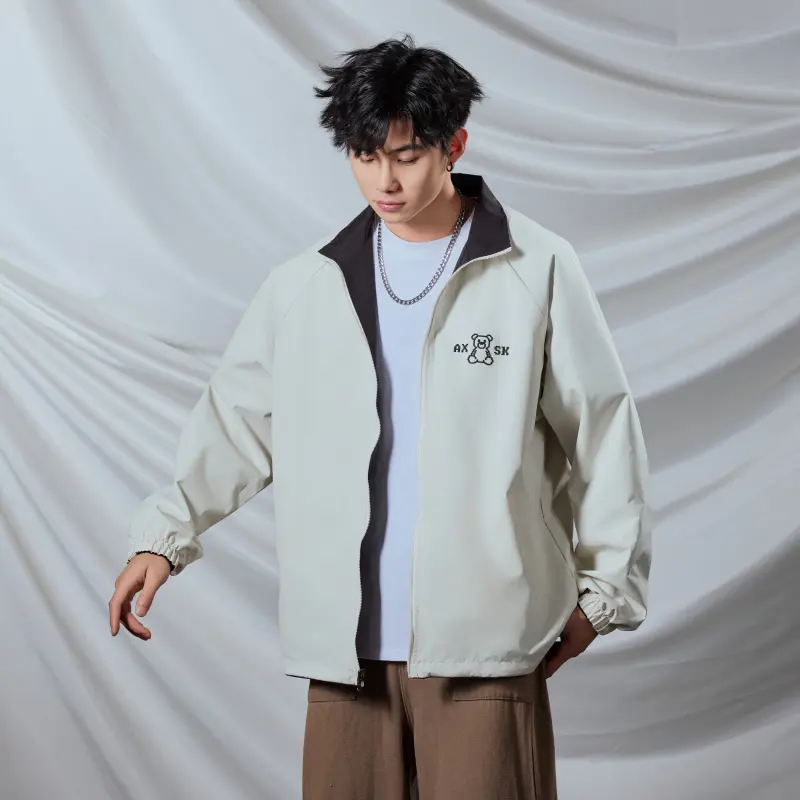 A.X.S.K Jackets Coats Unisex Black-8