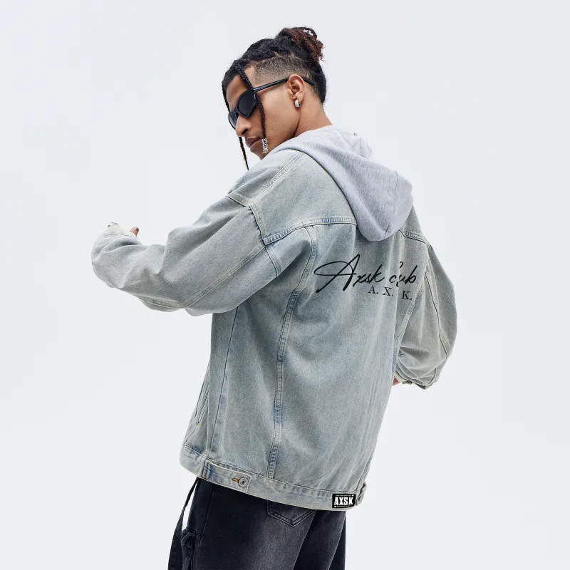 A.X.S.K Denim Jackets Unisex-34