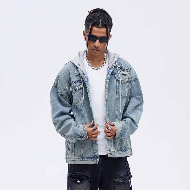 A.X.S.K Denim Jackets Unisex-24
