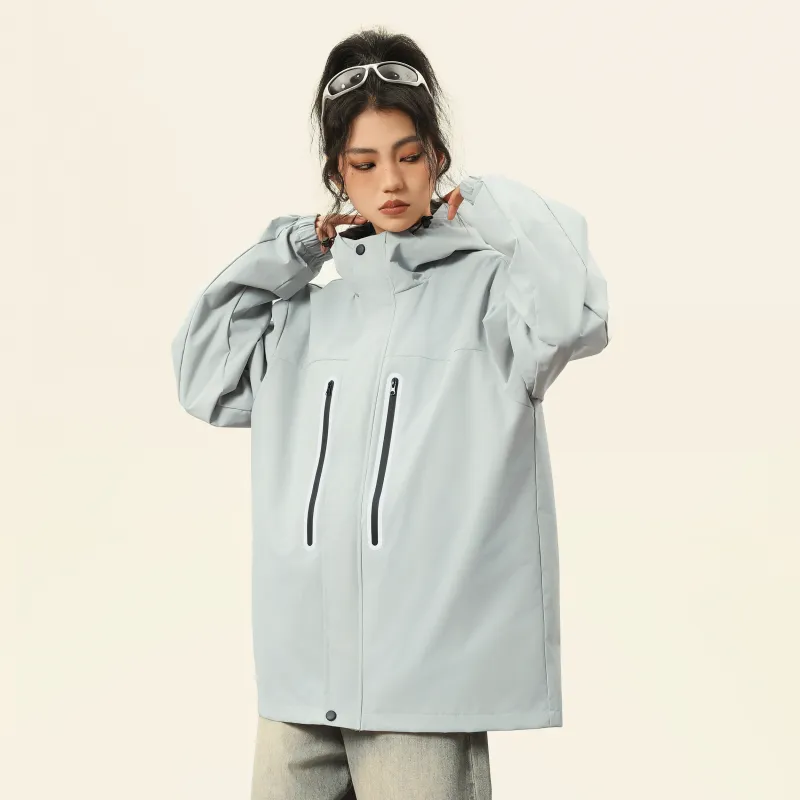 A.X.S.K Windbreaker Jacket Unisex Black-9