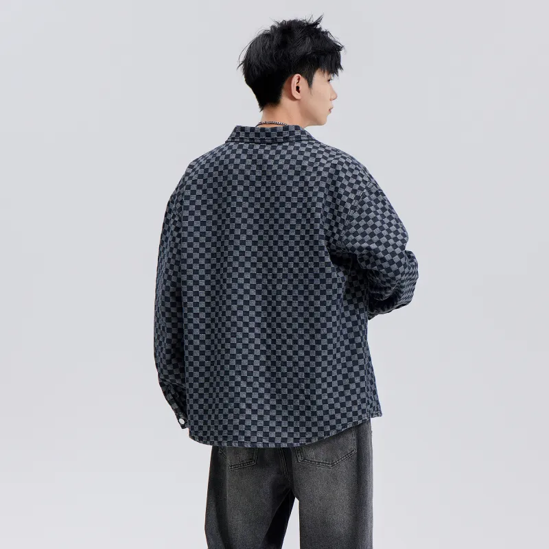 A.X.S.K Denim Jacket Unisex Black-14
