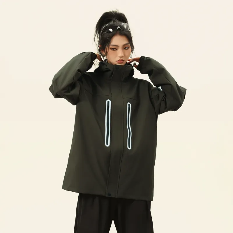A.X.S.K Windbreaker Jacket Unisex Black-13
