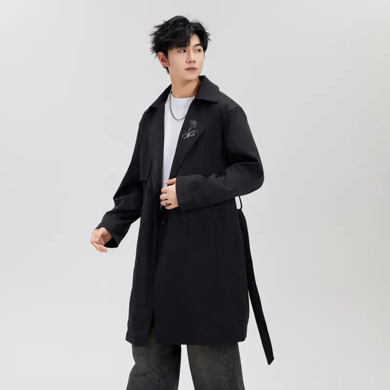 A.X.S.K Trench Coats Unisex-6