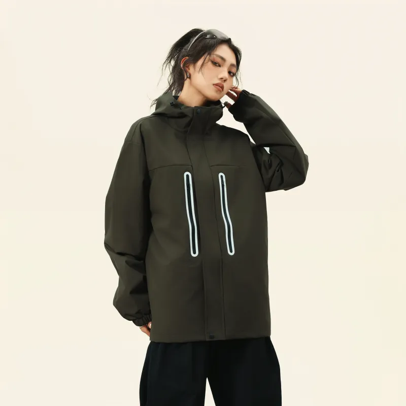 A.X.S.K Windbreaker Jacket Unisex Black-14