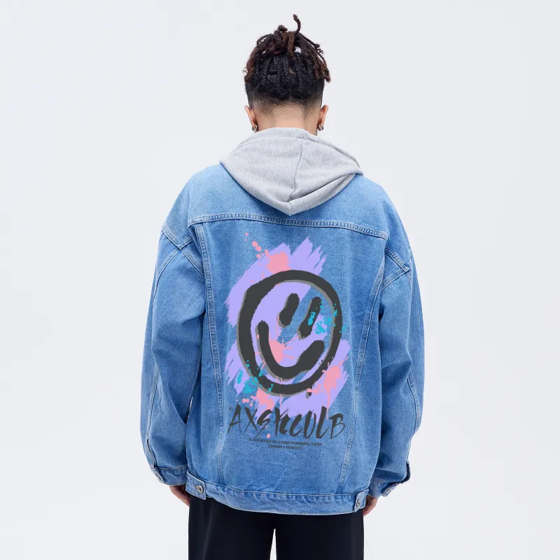 A.X.S.K Denim Jackets Unisex-5