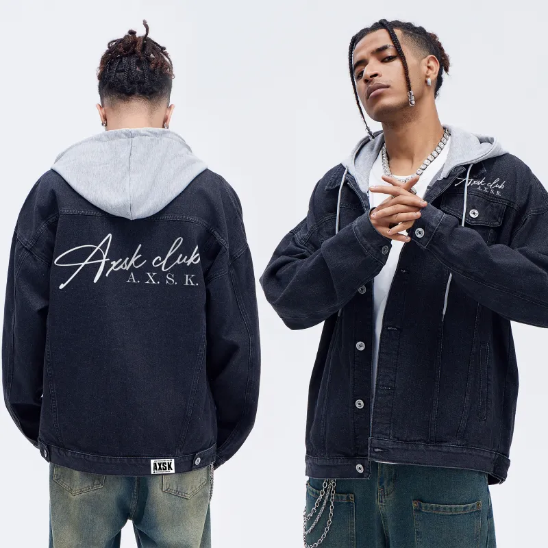 A.X.S.K Denim Jackets Unisex-2