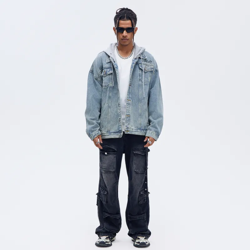 A.X.S.K Denim Jackets Unisex-26